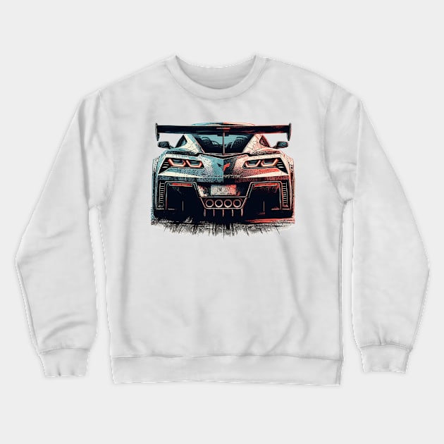 Chevrolet Corvette Crewneck Sweatshirt by Vehicles-Art